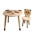 Creative Design Panda Wooden Table Set For Kids